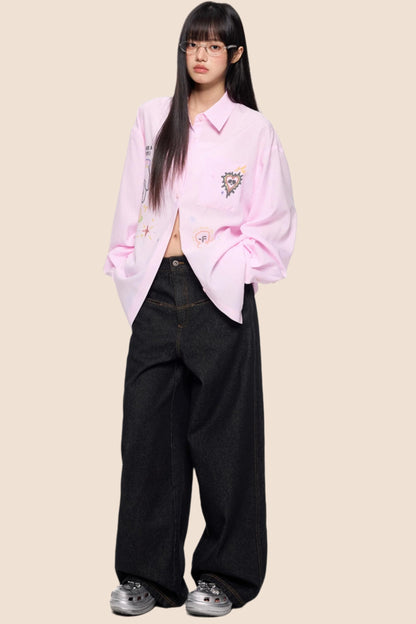 Striped Sunscreen Long Sleeve Shirt