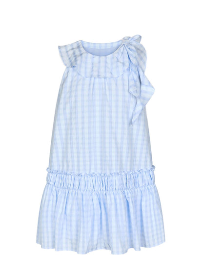 Summer Plaid Tie Dress