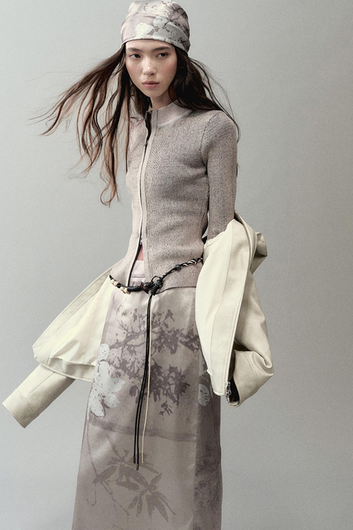 Spliced Knitted Cardigan