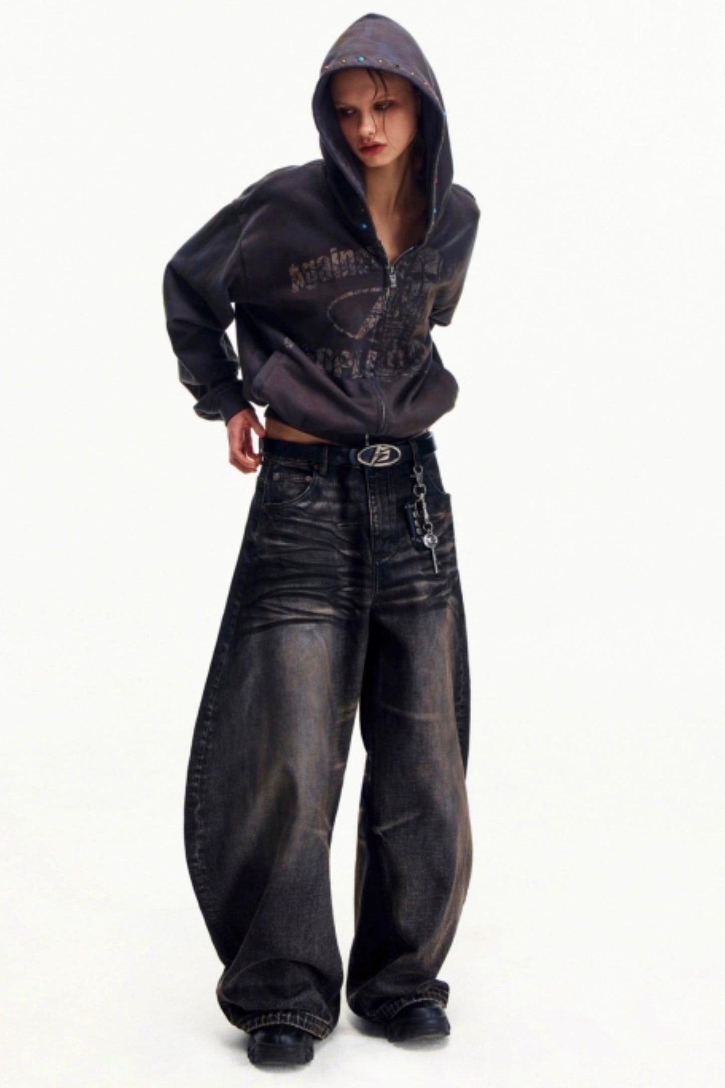 Distressed Vintage Washed Jeans