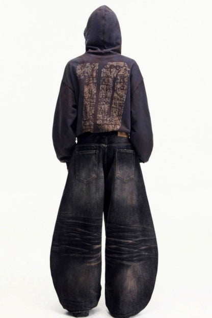 Distressed Vintage Washed Jeans