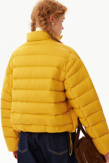 Cloud-Like Ribbed Down Jacket