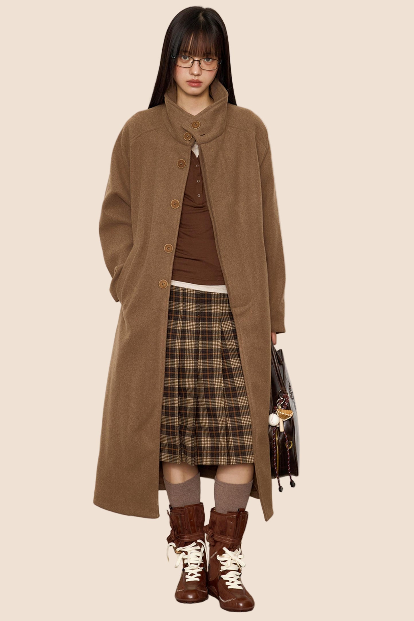 Autumn Woolen Trench Coat
