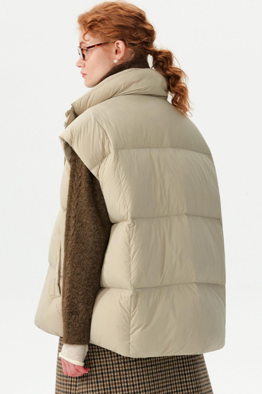 White Duck Down Winter Vest