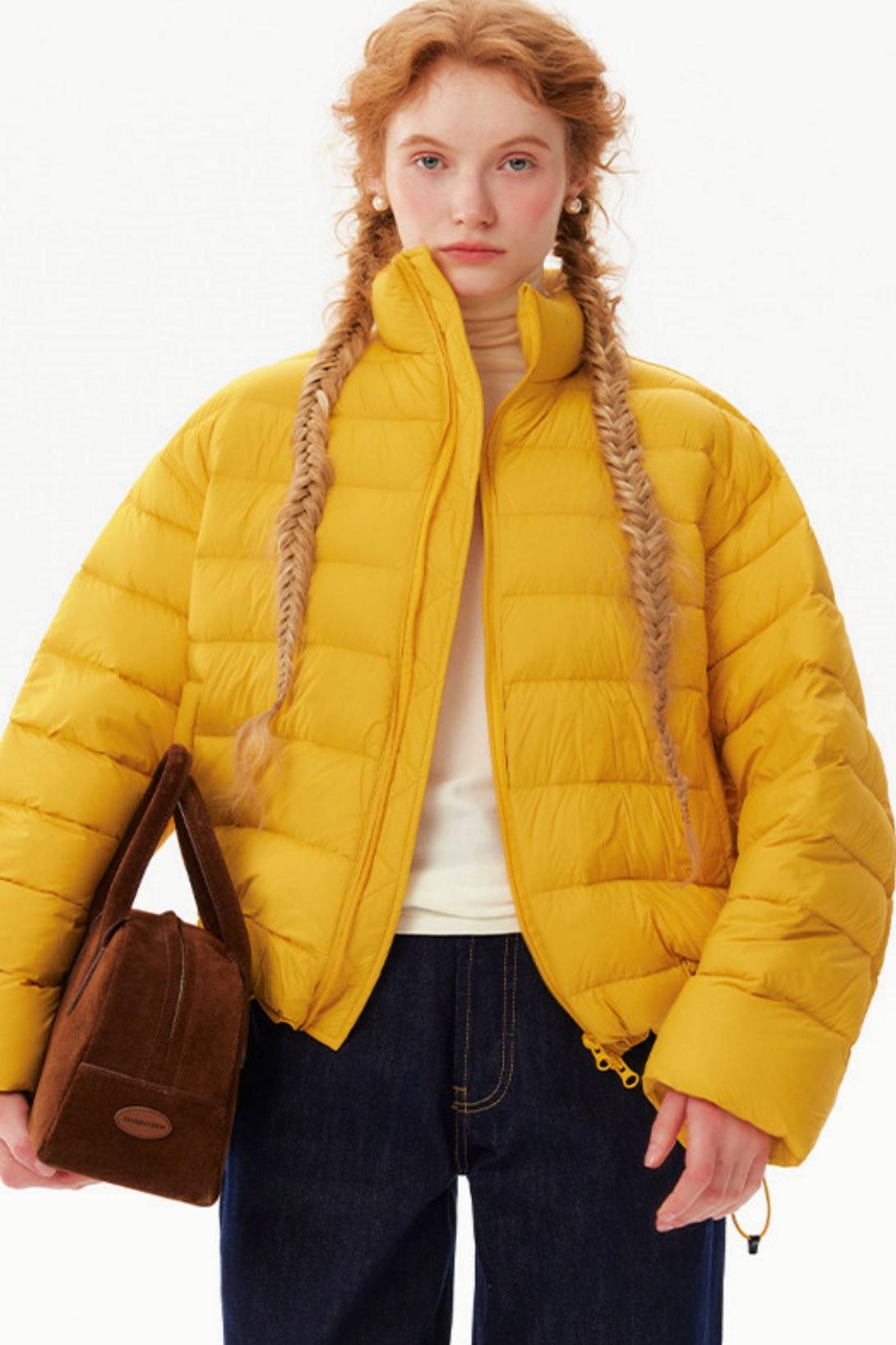 Cloud-Like Ribbed Down Jacket