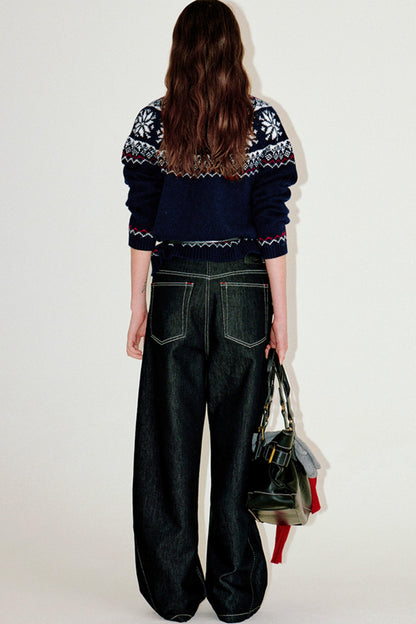 Snowflake Wool Sweater