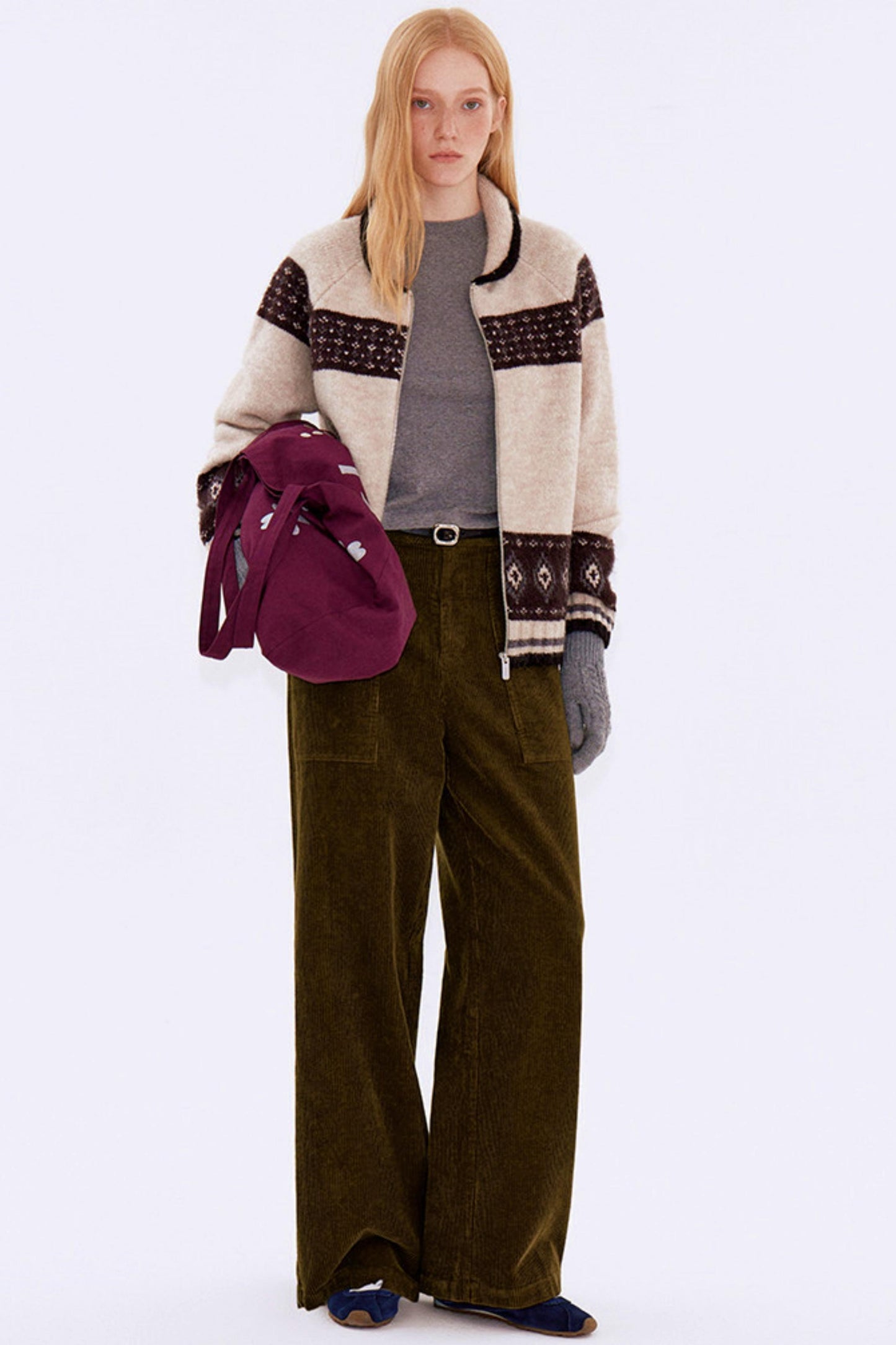 Retro Corduroy Workwear Pants