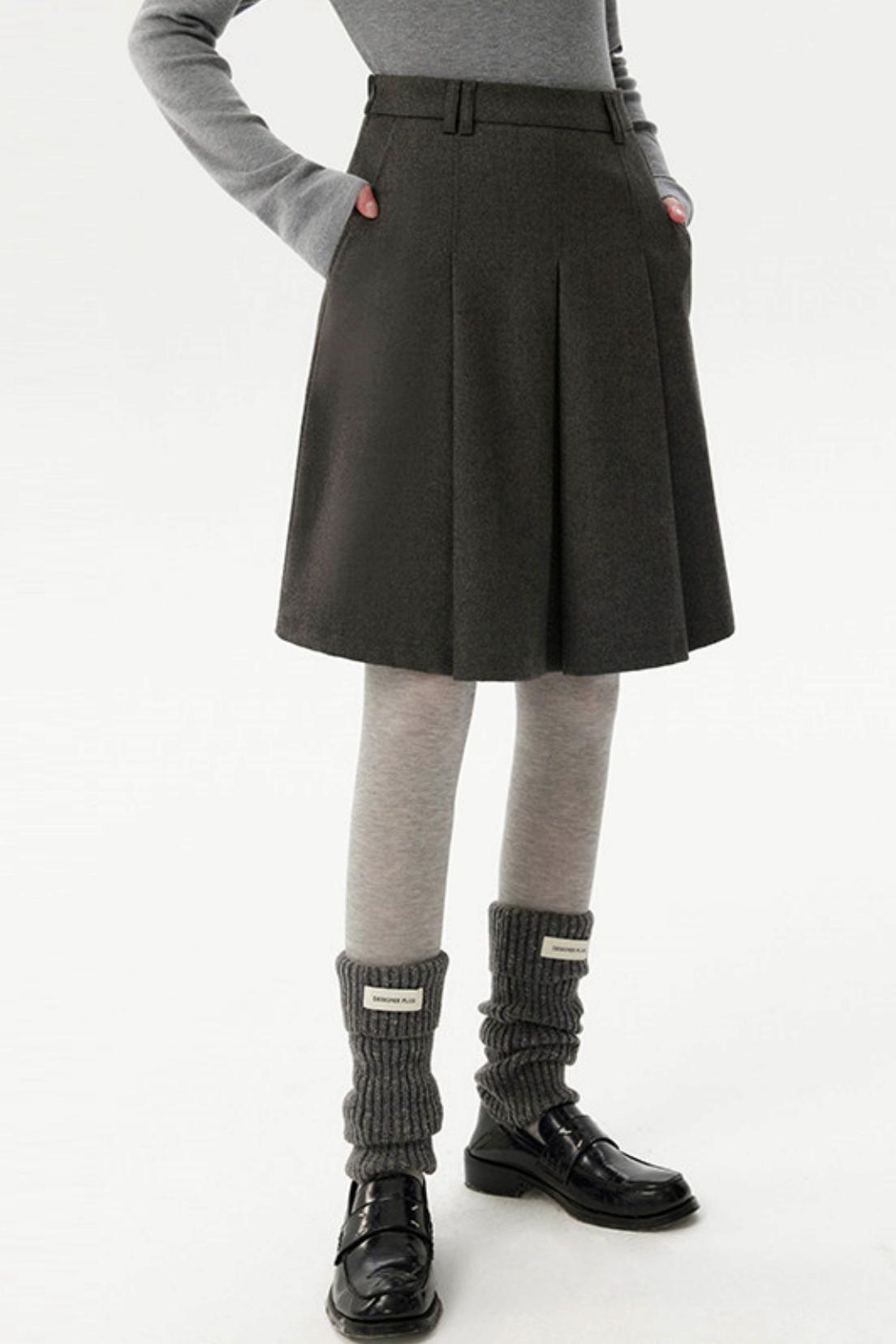 Casual Versatile Mid-Length Skirt