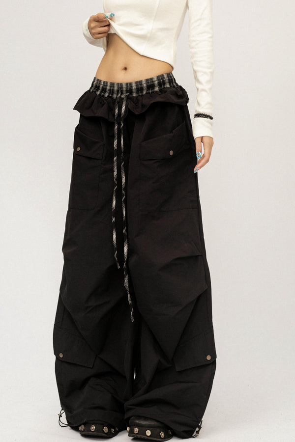 Retro Black Lace Pants