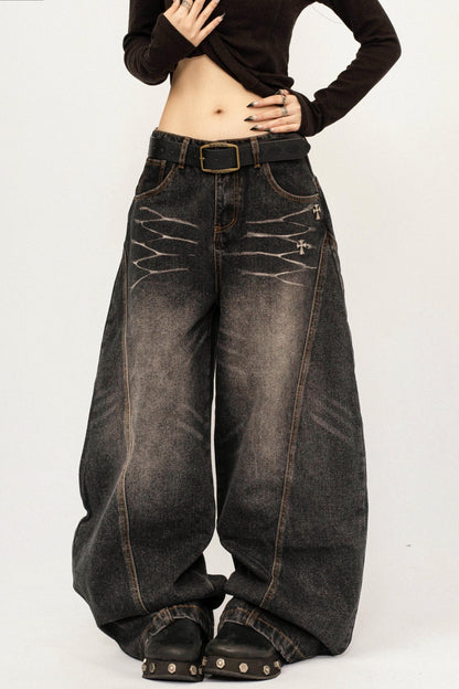 Retro Washed Velvet Jeans