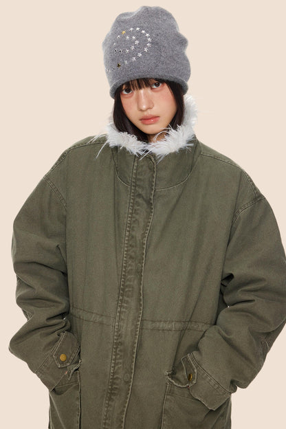 Fur Collar Vintage Jacket