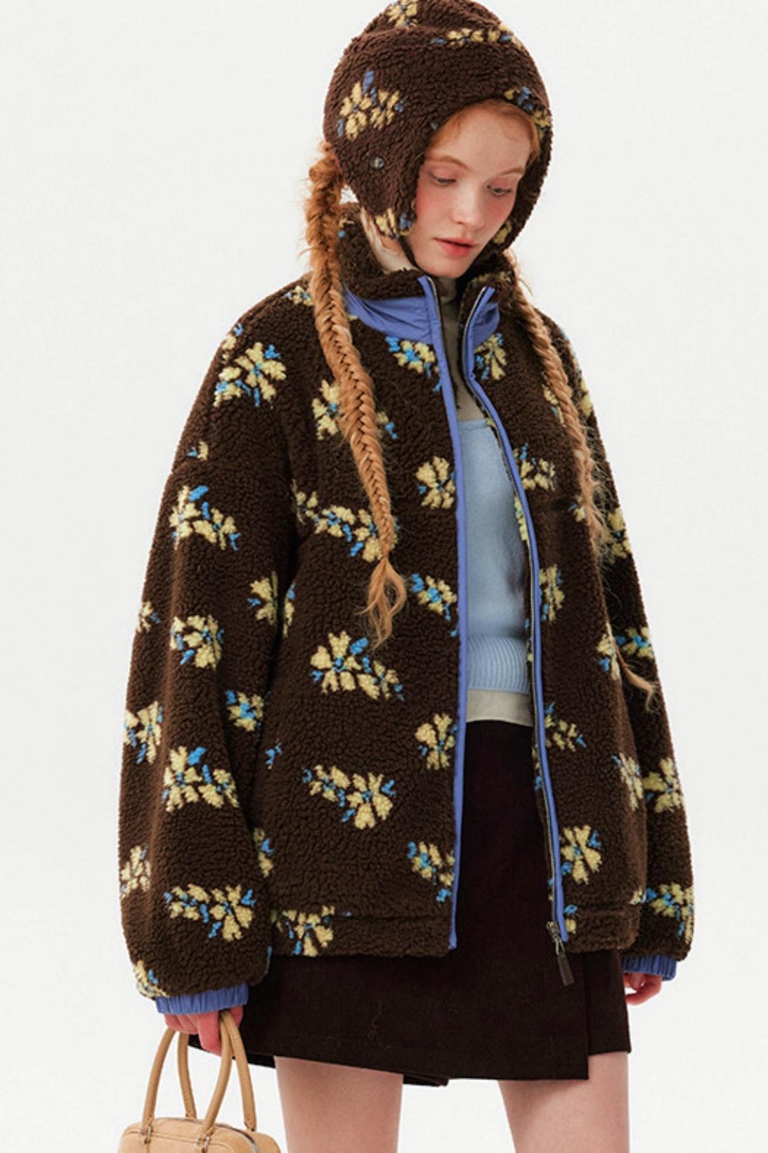 Retro Jacquard Wool Jacket