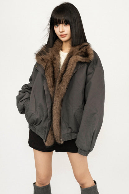 Loose Warm Cotton Coat