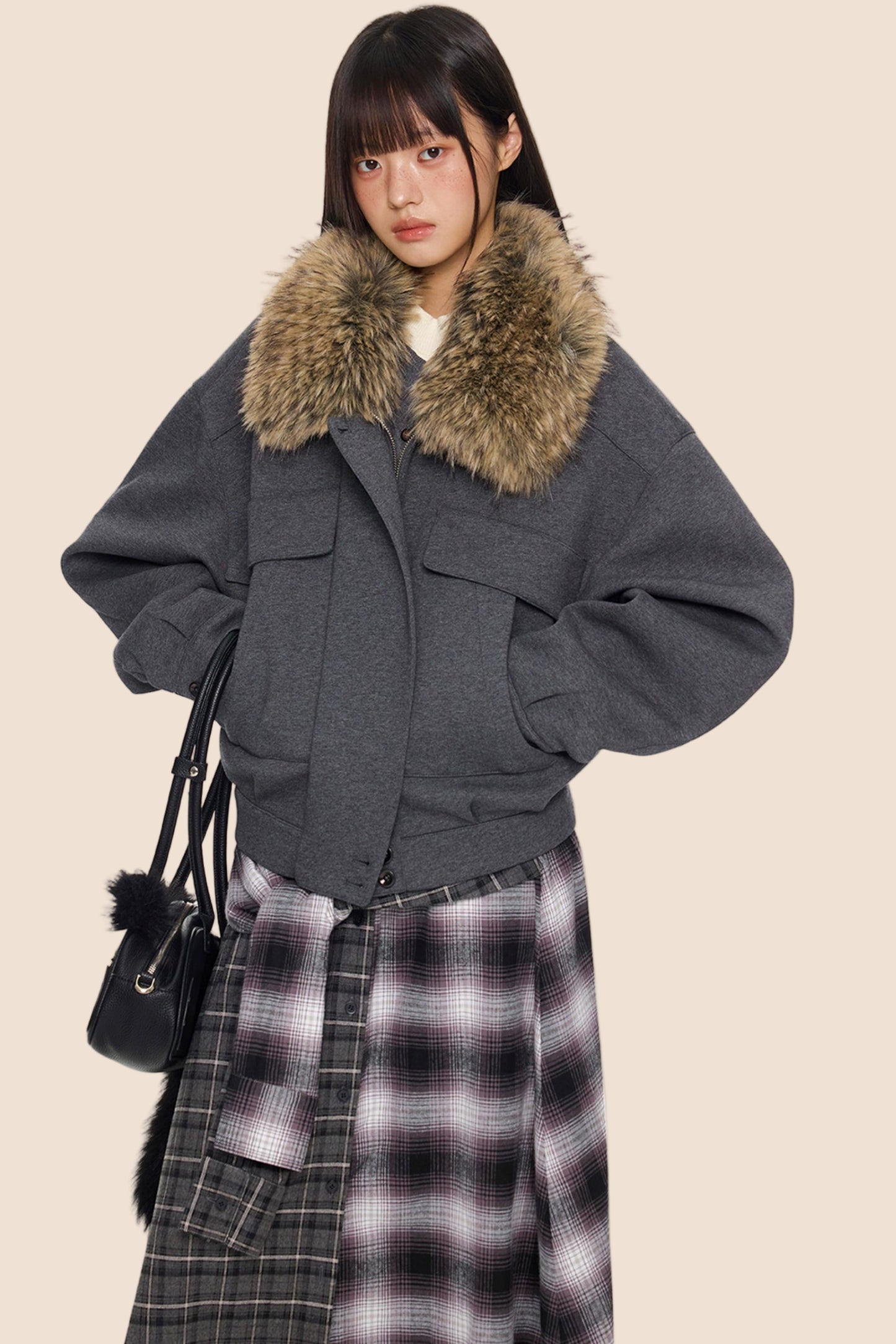 Fur Collar Cotton Jacket