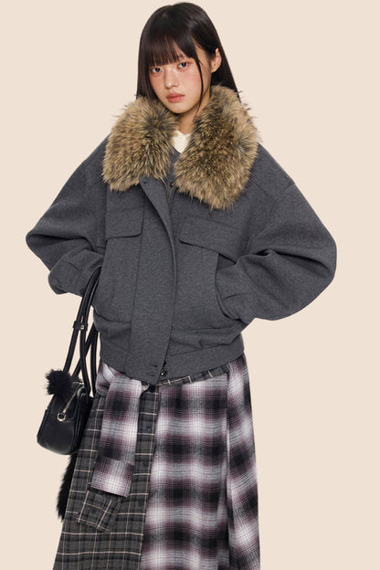 Fur Collar Cotton Jacket
