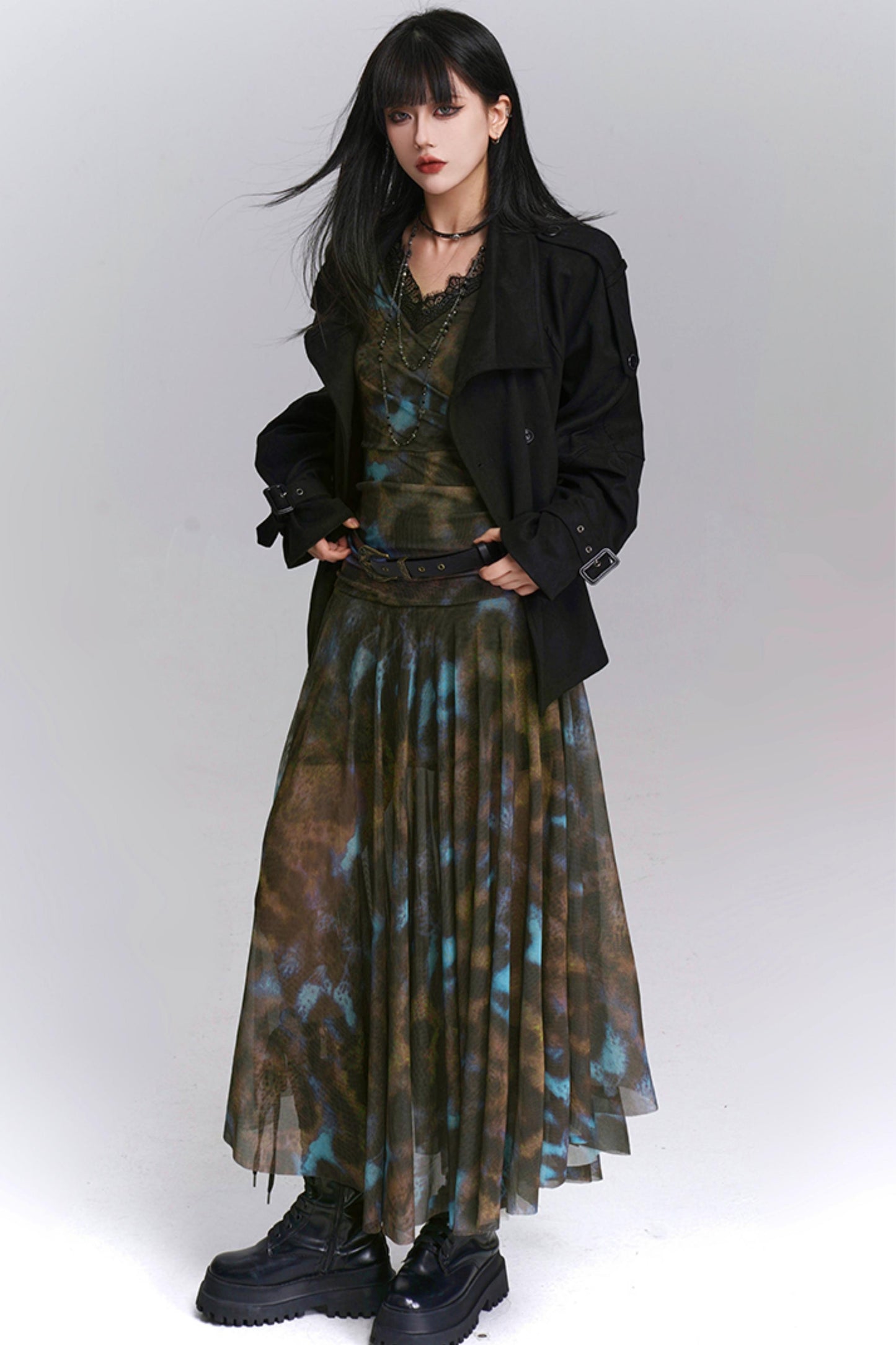 Autumn Beauty Waist Dress