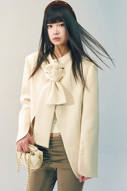 텐셀 울 보타이 블레이저