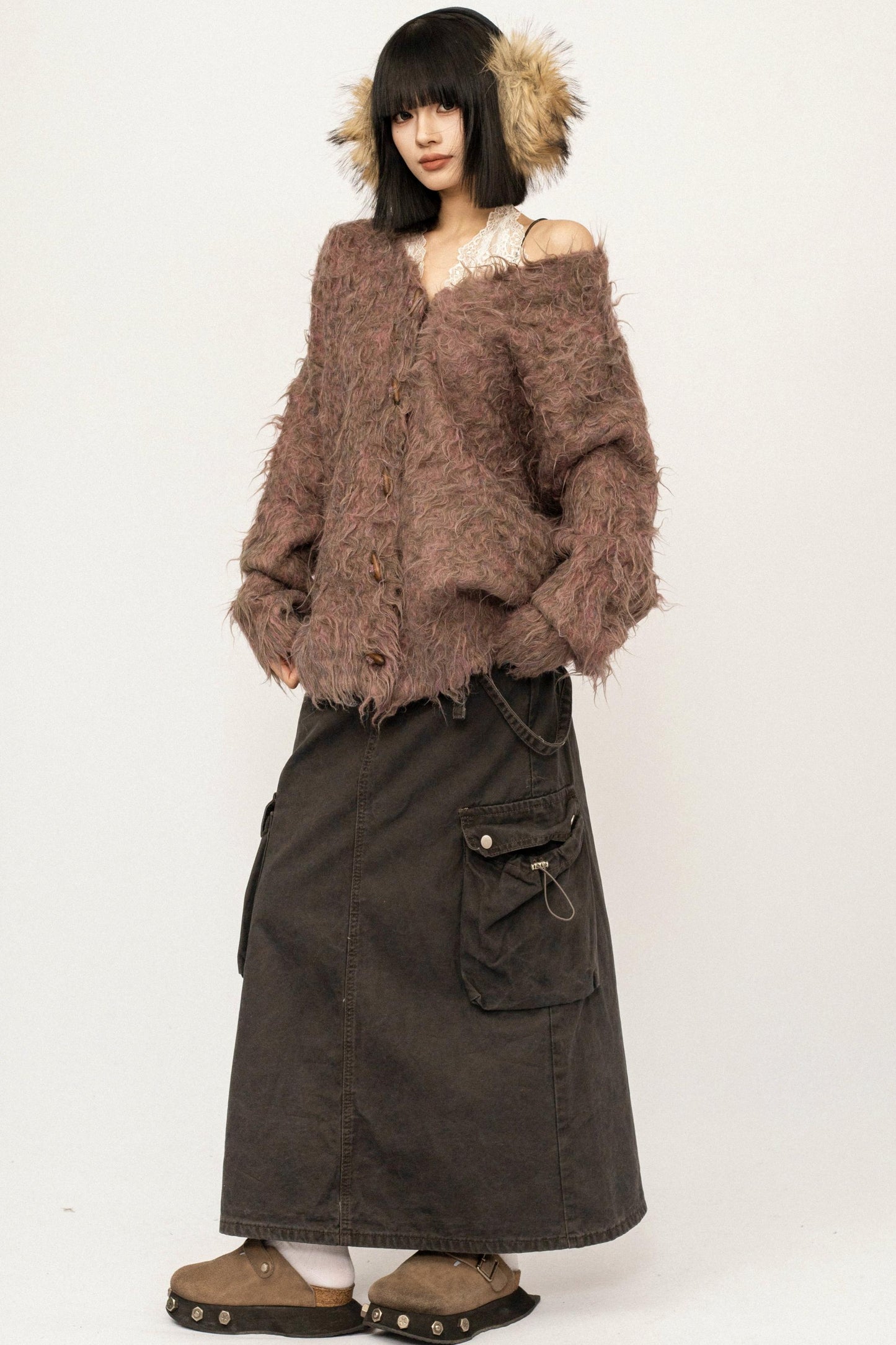 Korean Retro Knit Cardigan