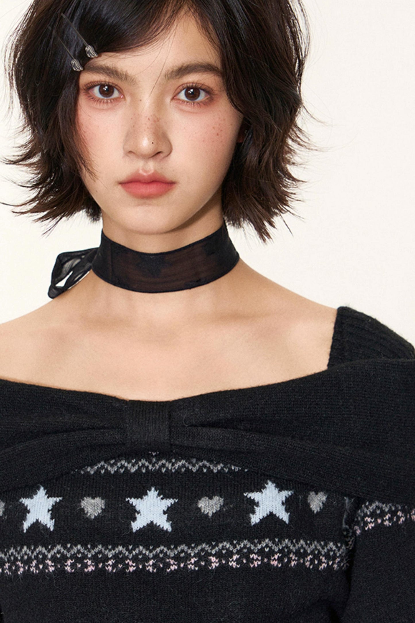 Fair Island One-Shoulder Knit Sweater