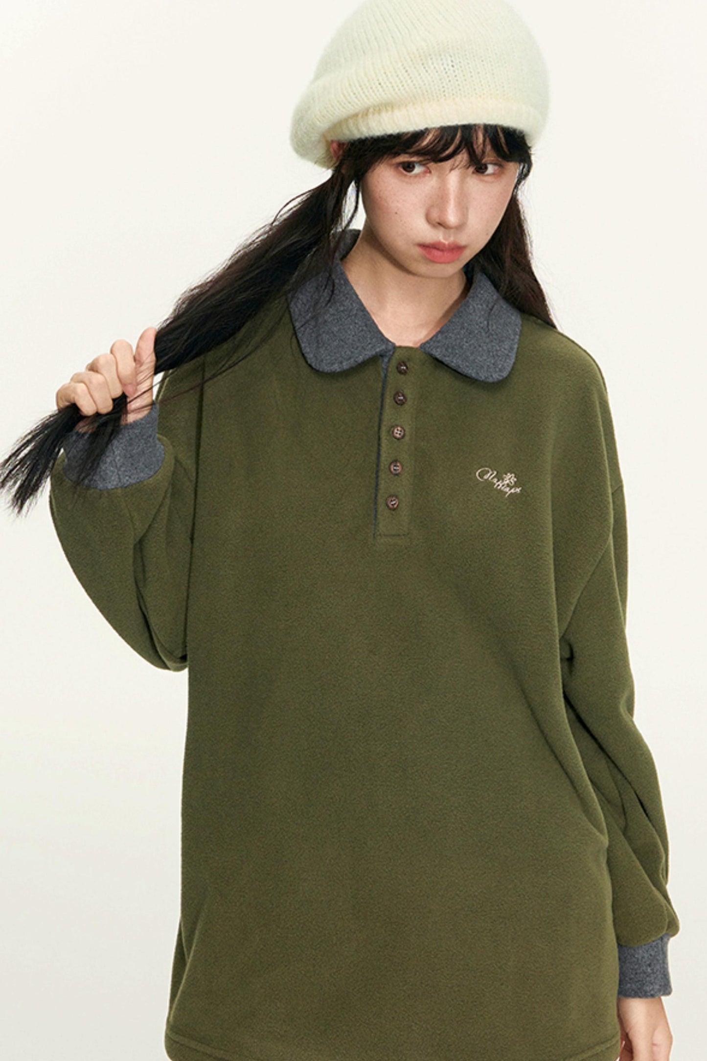 Vintage Fleece Pullover Top