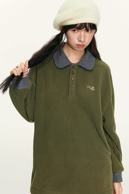 Vintage Fleece Pullover Top