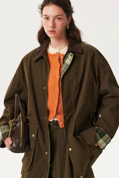 Retro Color-Block Patchwork Jacket