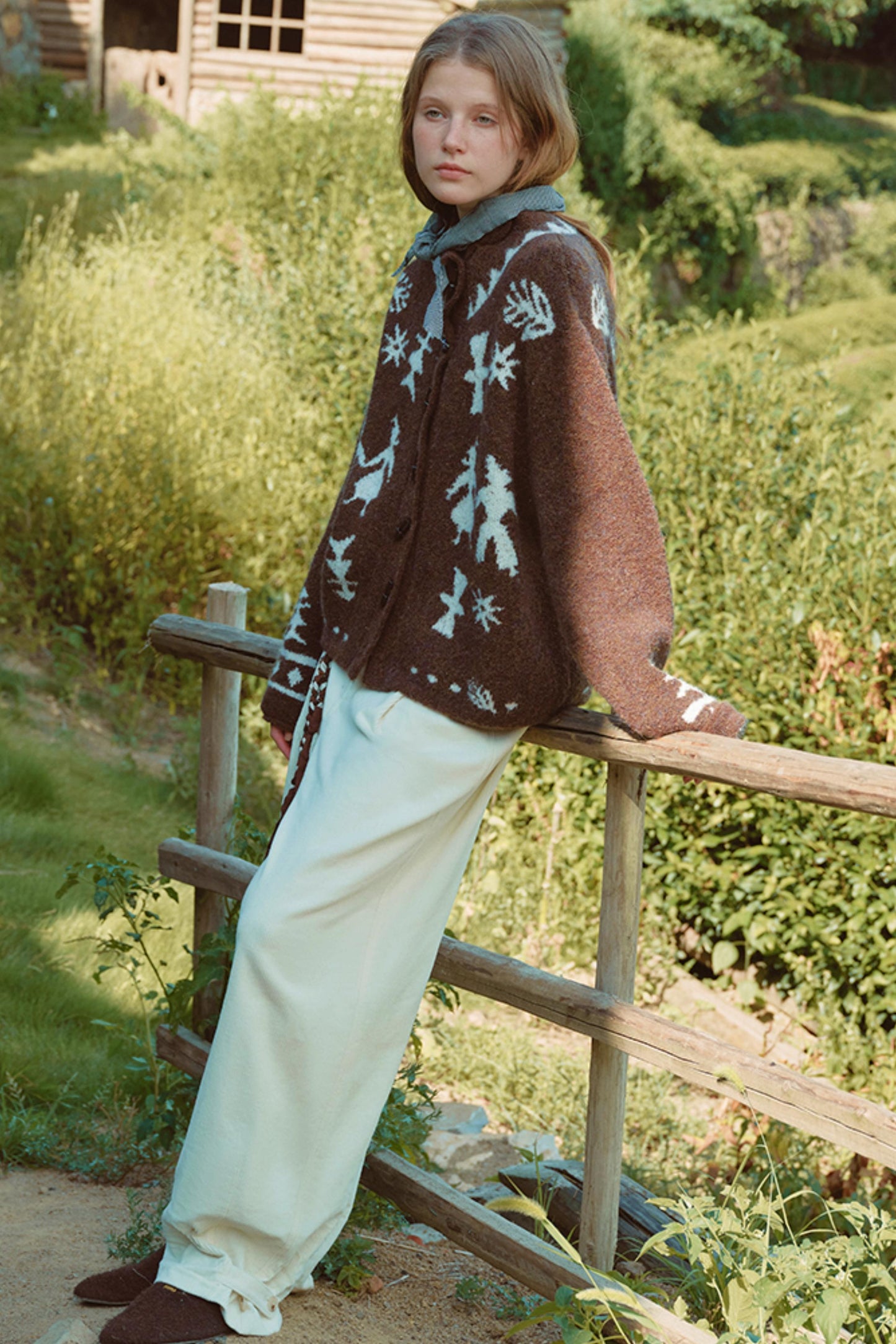 Romantic Mohair Cardigan Sweater