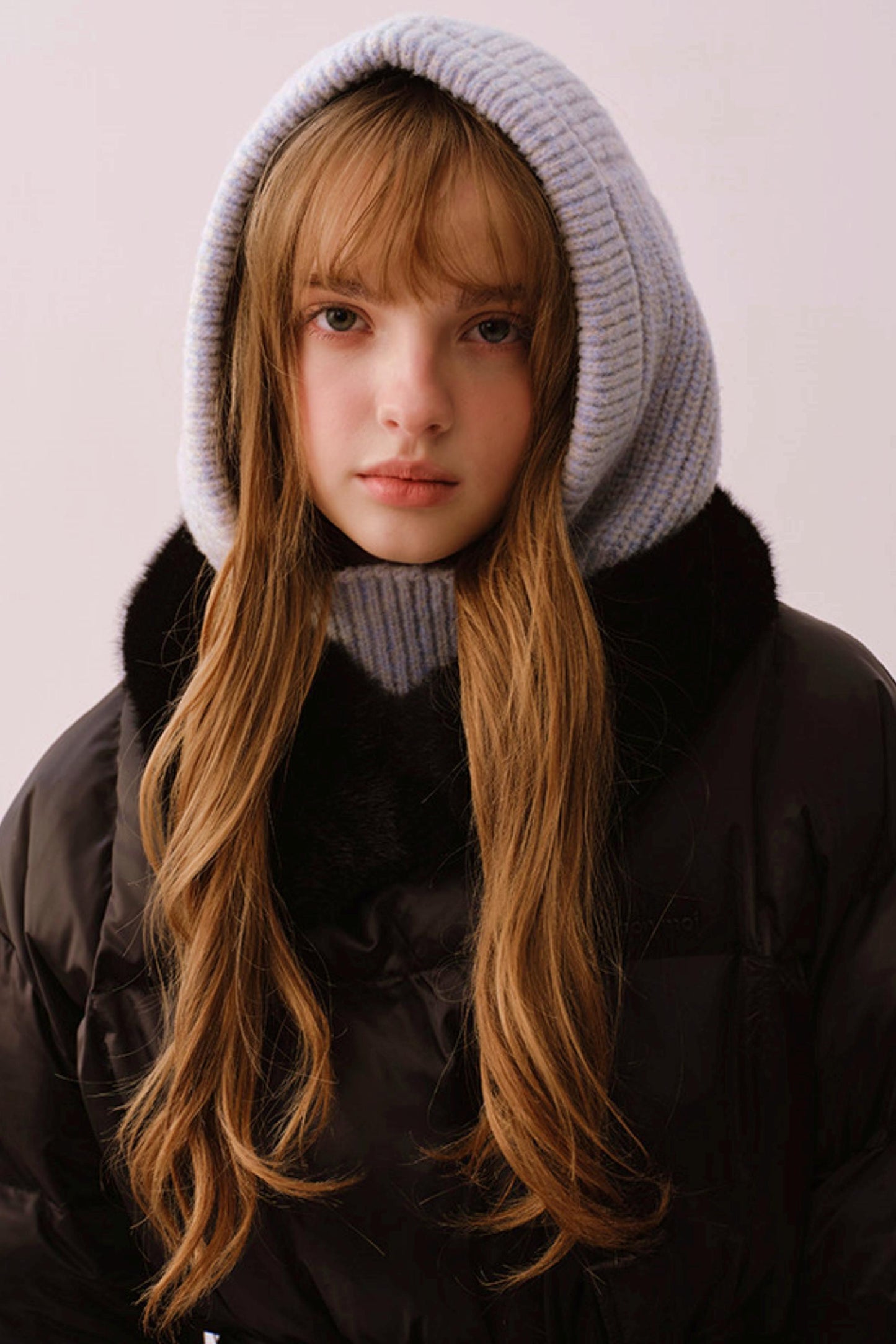 Sheep Wool Blend Knitted Balaclava