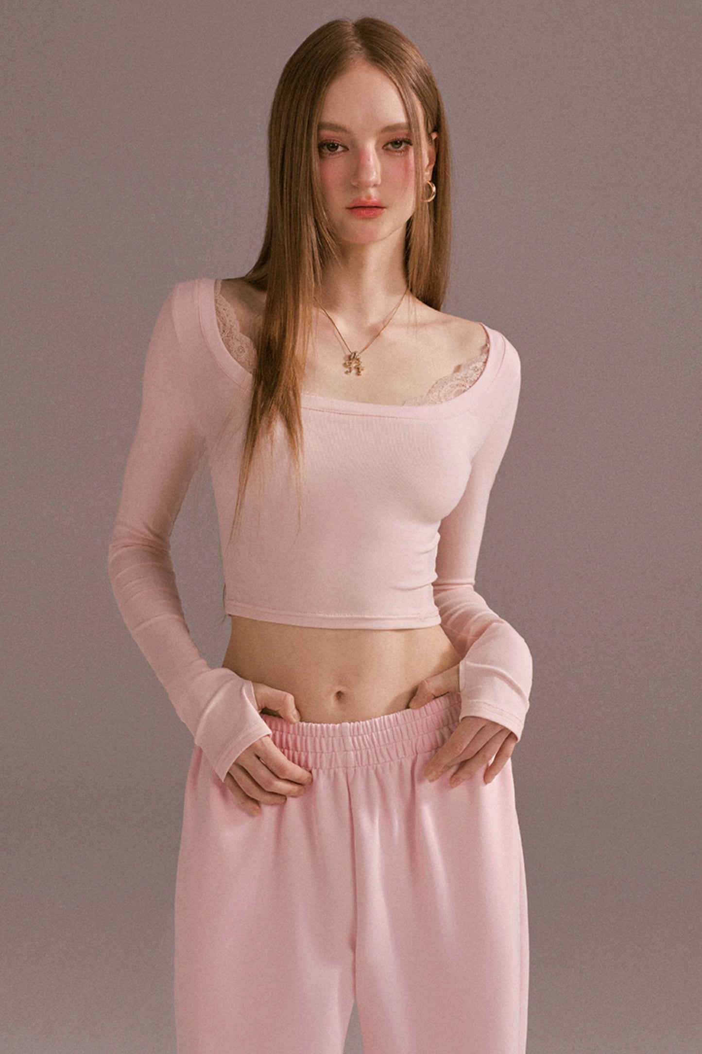 Spice Girl Hooded Knitted Cardigan Set-Up