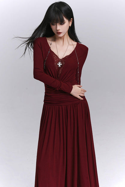Red Waist Dress