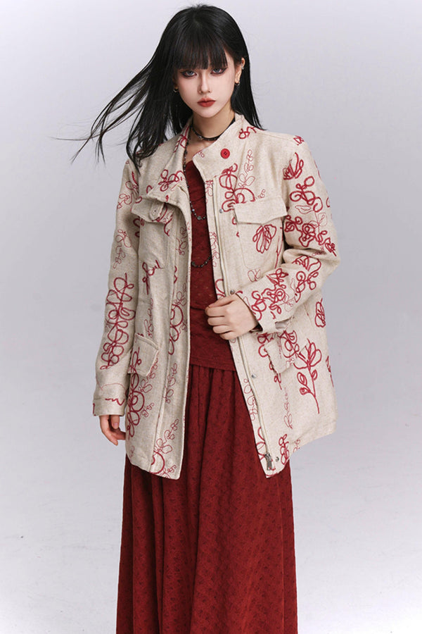 Temperament Linen Trench Coat