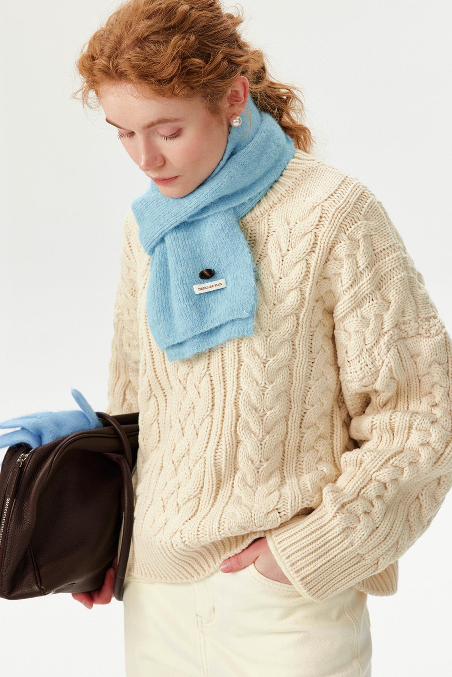 Korean-Style Cable Knit Sweater