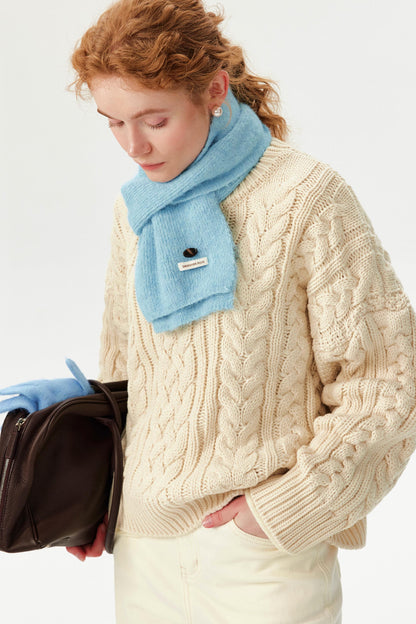 Korean-Style Cable Knit Sweater