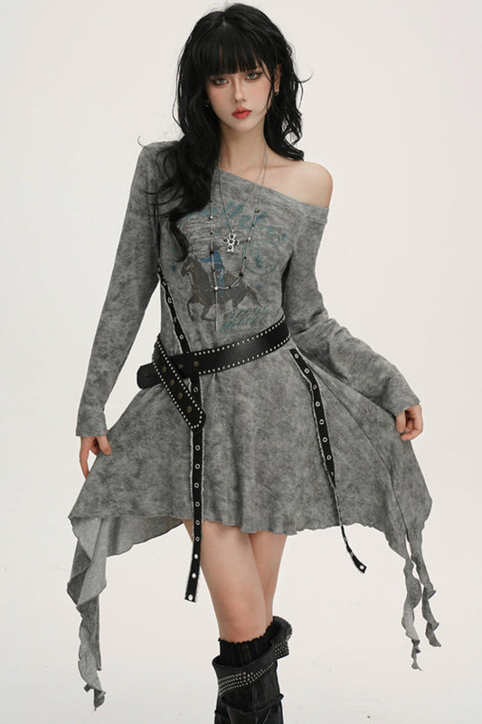 Black Shoulder Dress