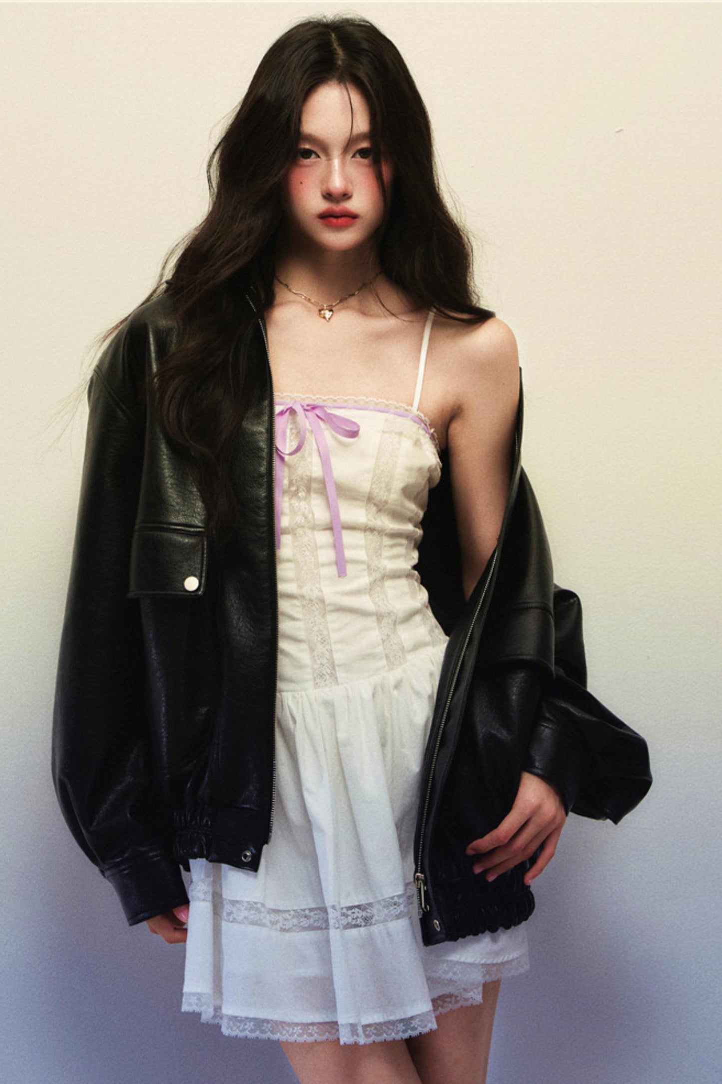 White Lace Slip Dress