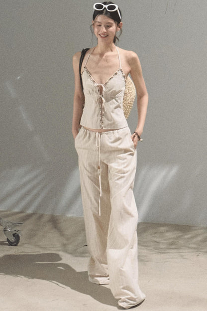 Amber Striped Pants Set-Up