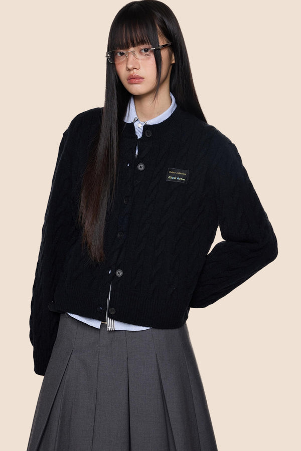 Twisted Knit Cardigan