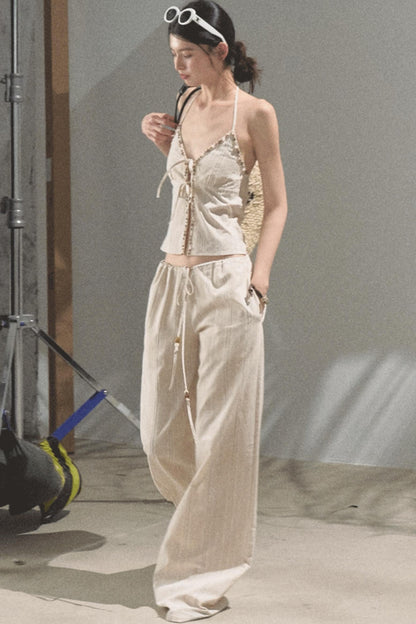 Amber Striped Pants Set-Up