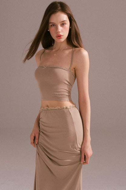 Hot Girl Draped Cardigan Jacket Set-Up