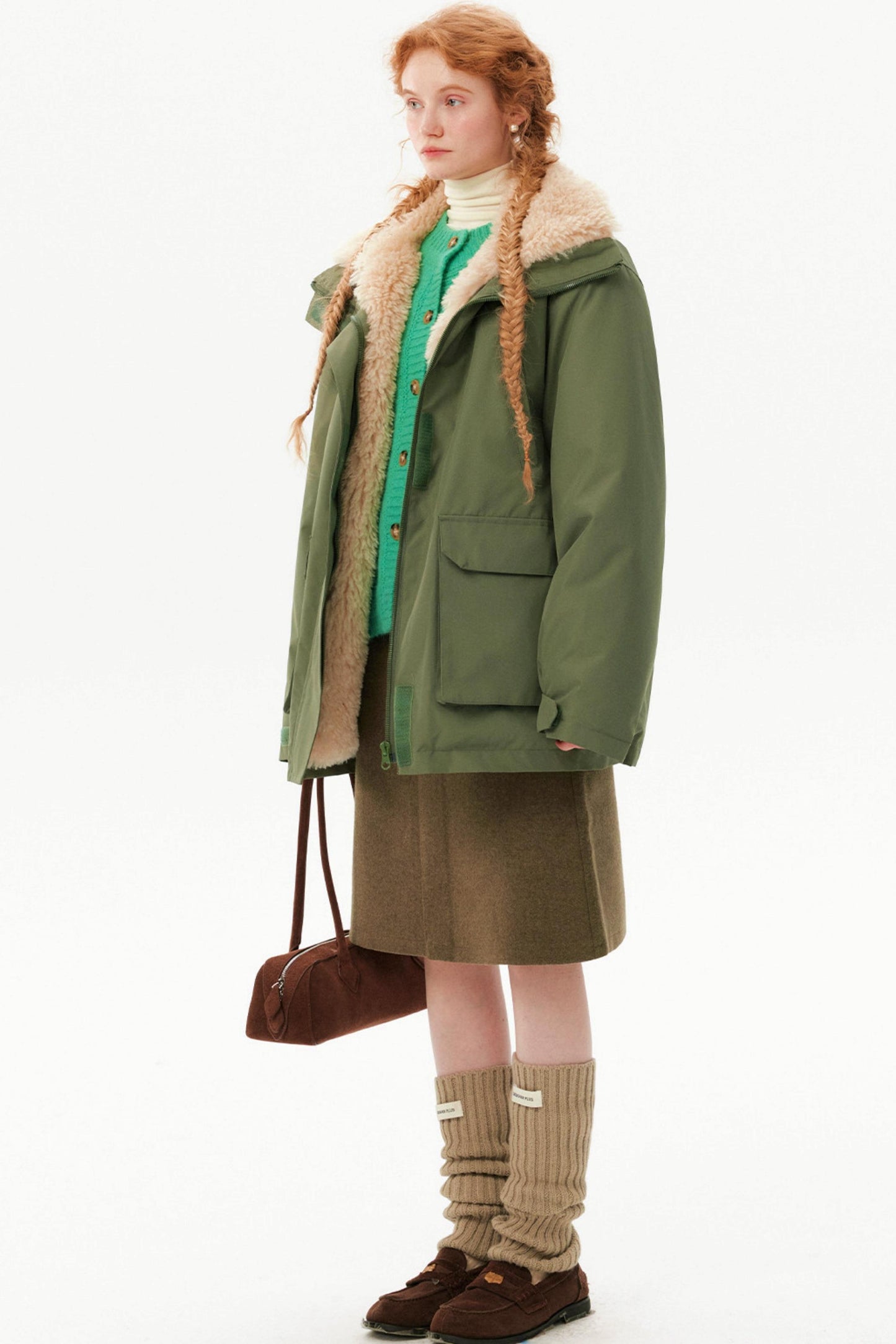 Designer Fur-Lined Parka Jacket