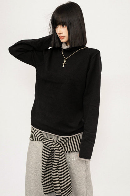 Knit Turtleneck Sweater