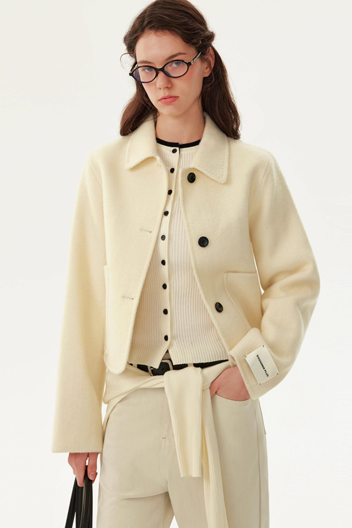 Reversible Wool Short Coat