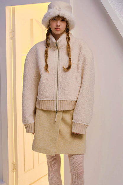 Reversible Faux Fur Beret