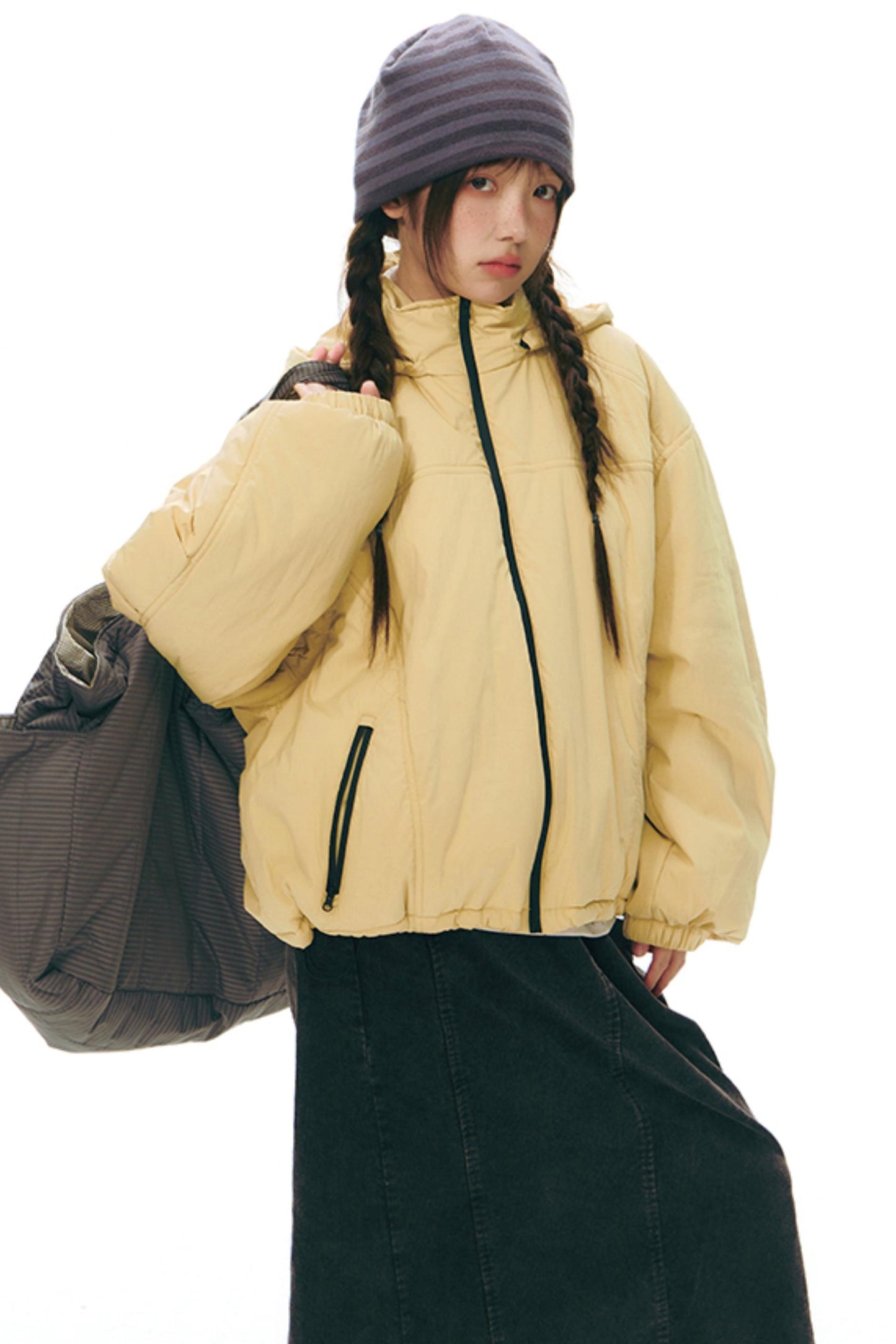 Detachable Cotton Fill Winter Coat