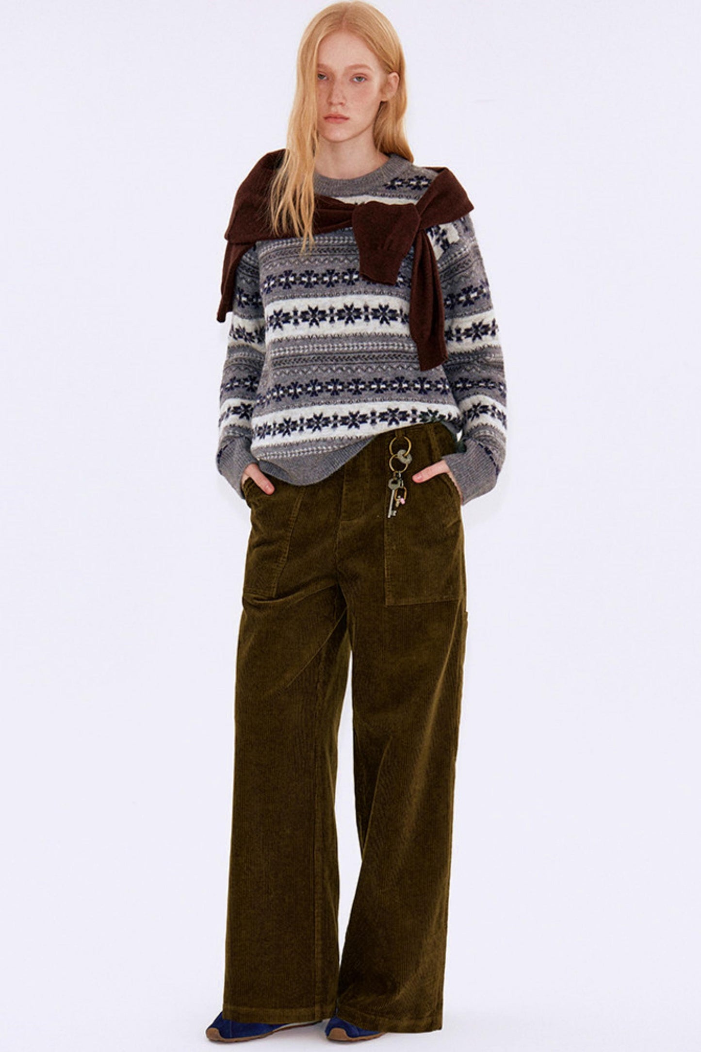 Retro Corduroy Workwear Pants