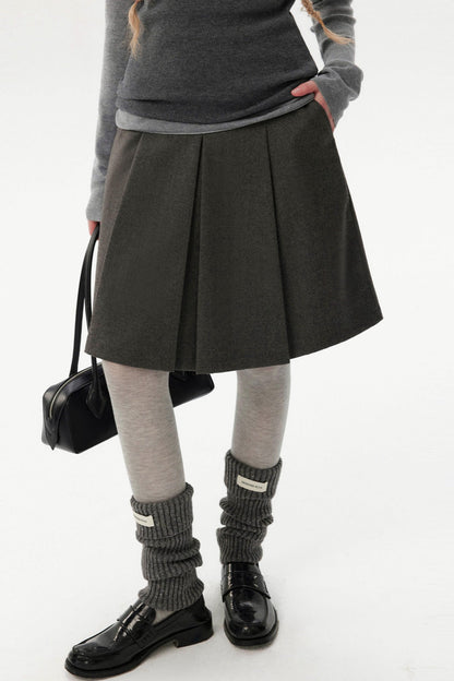 Casual Versatile Mid-Length Skirt