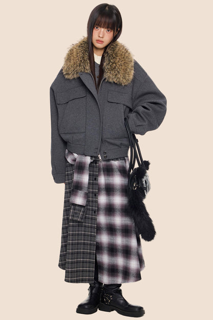 Fur Collar Cotton Jacket