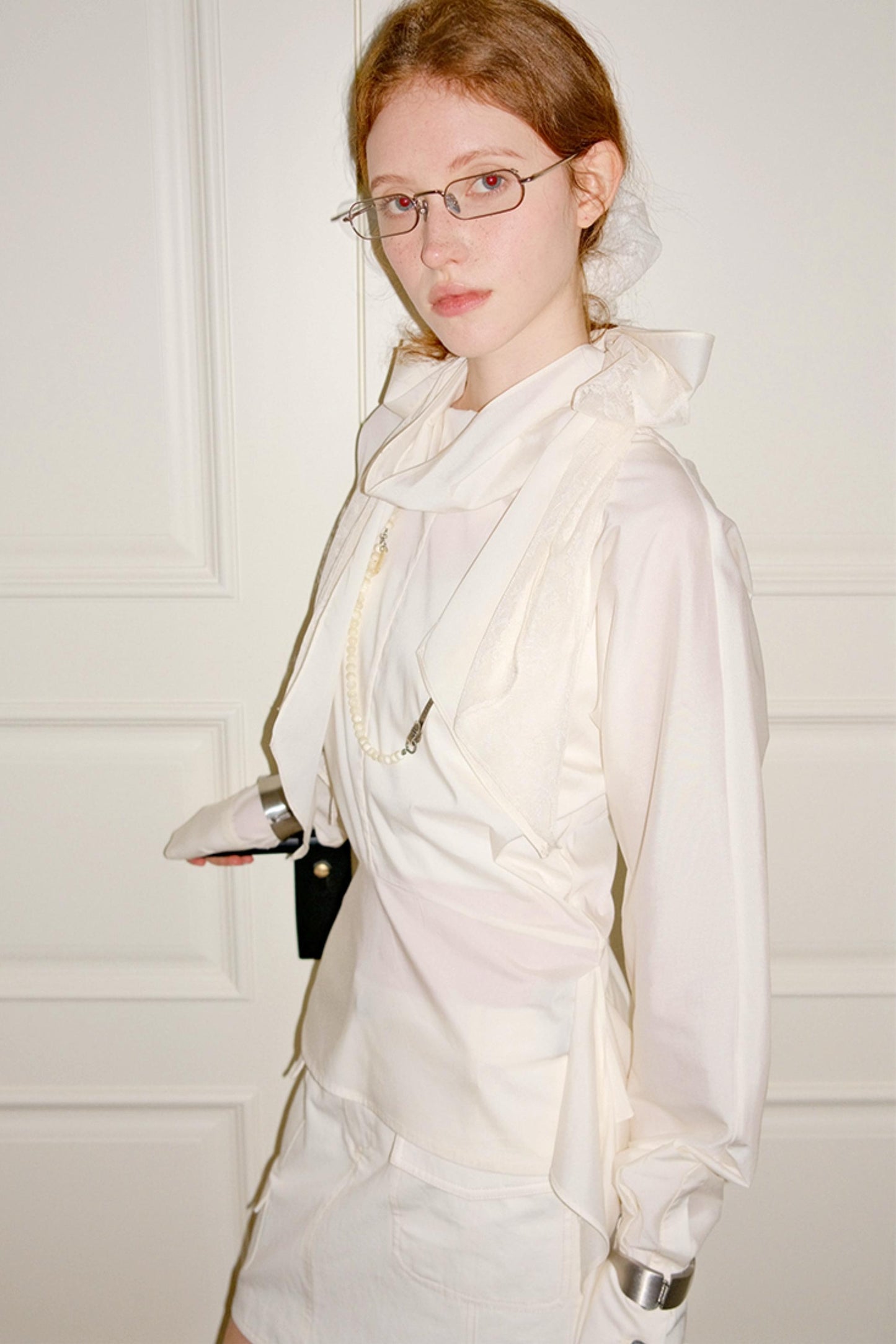 French Style Waist Cinched Shirt Set-Up