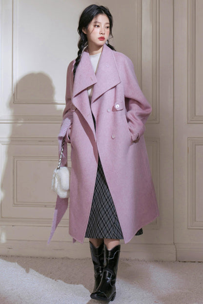 Gray Plaid Leather Skirt