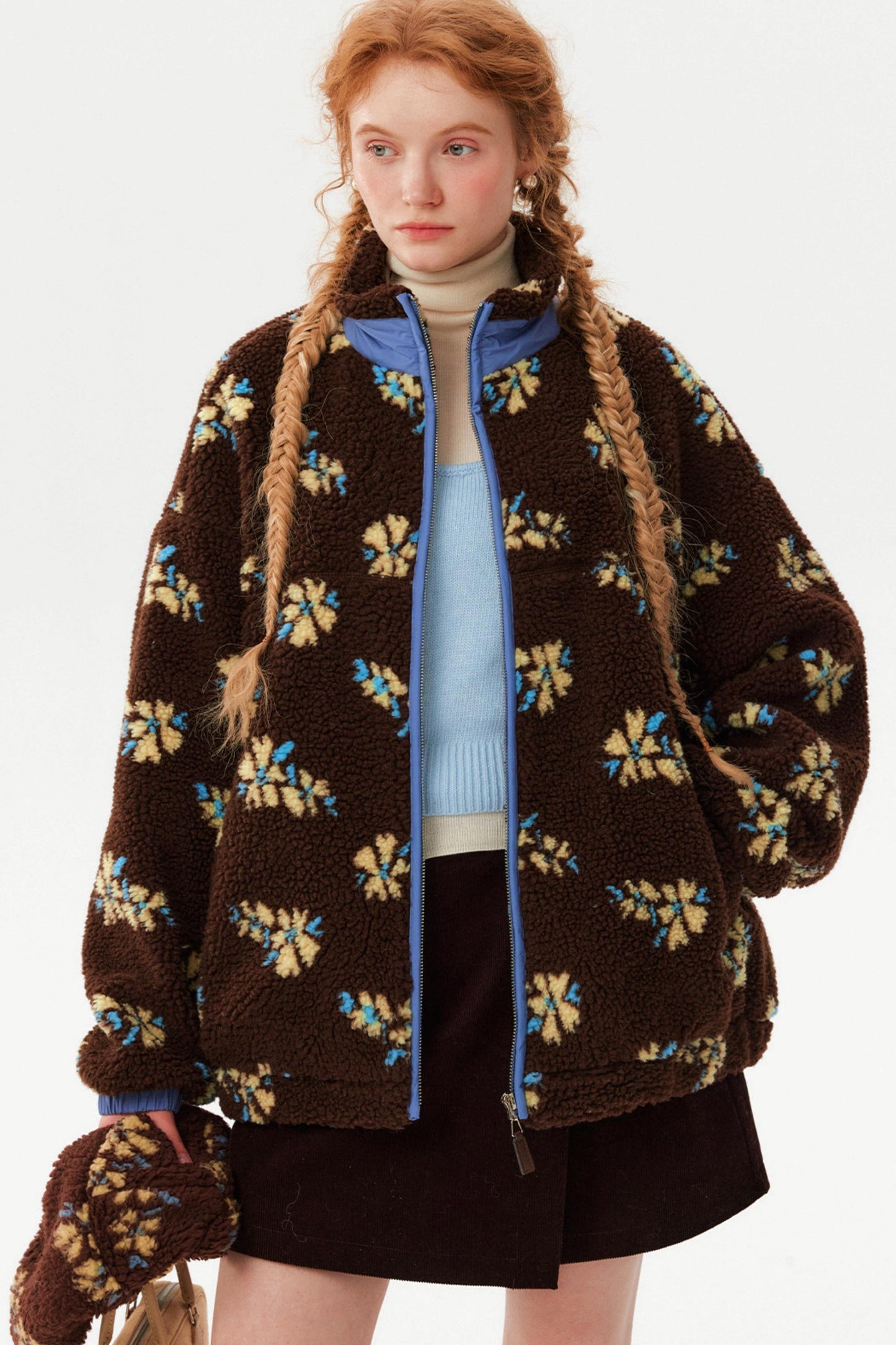 Retro Jacquard Wool Jacket